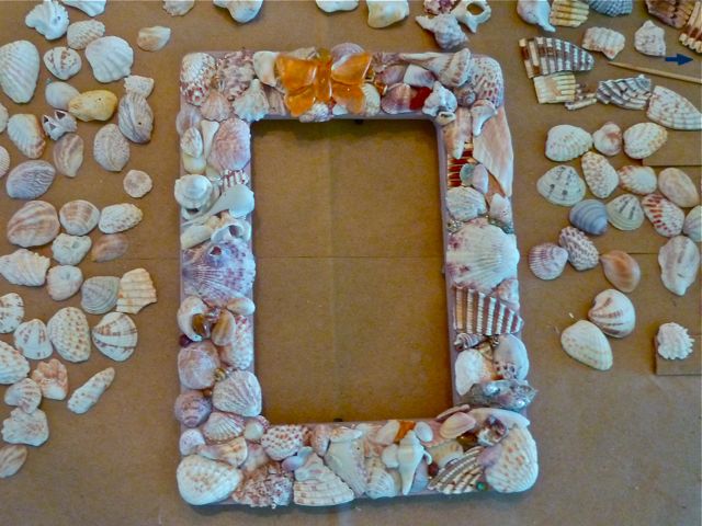 Seashell Picture Frames Crafts